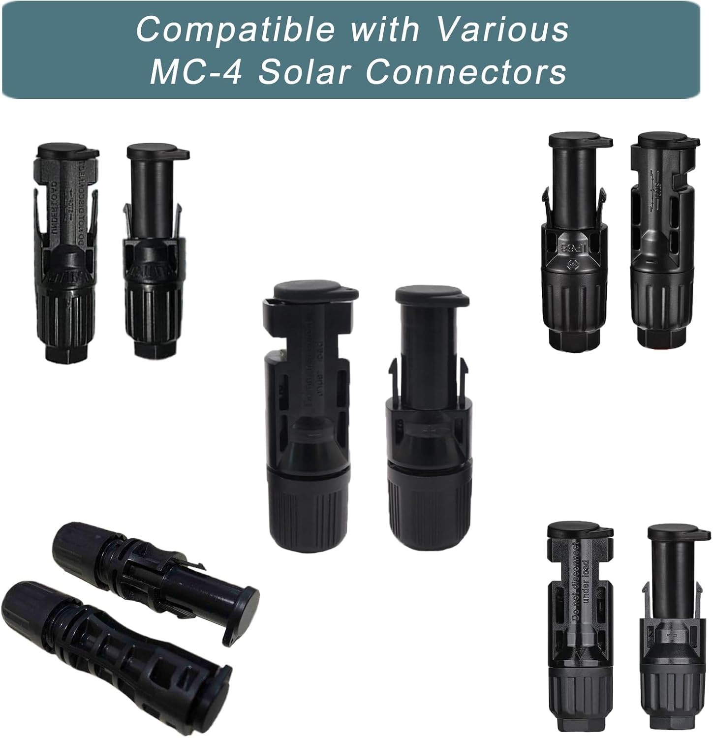 3 Pairs of Durable Dust and Moisture Resistant Solar Connector Caps – Rated