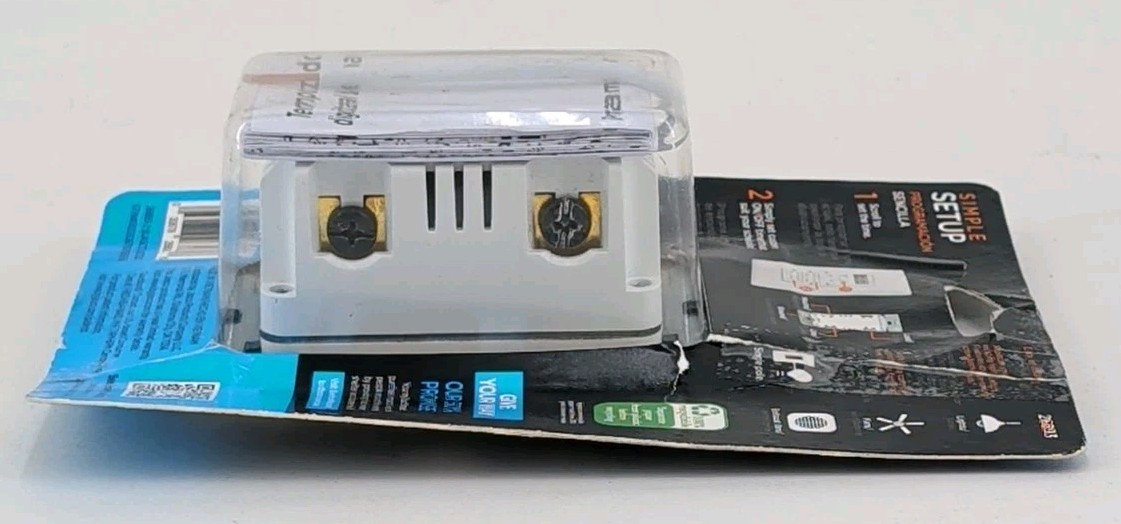 My Touch Smart In Wall Digital Timer & Enerlites 2-Gang 24-Hours White