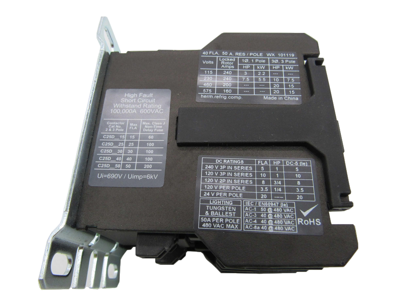 Eaton C25DNE340A Definite Purpose Contactors
