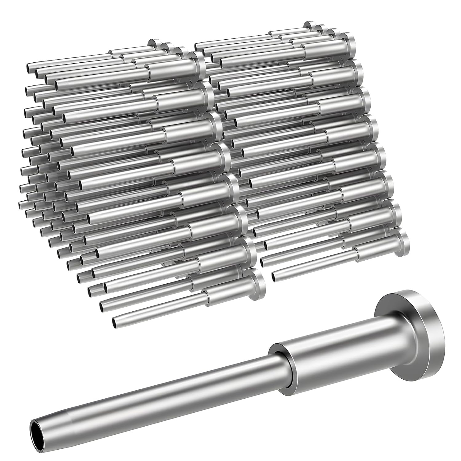 100 Pack Invisible Cable Railing Kit, T316 Stainless Steel 1/8″ Invisible Receiv