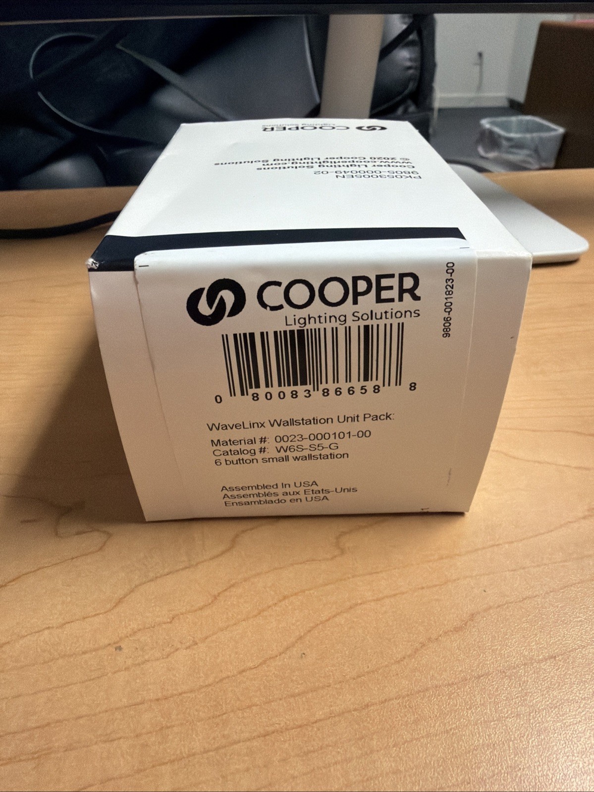 NEW Cooper Greengate W6S-S5-G Room 6 Button WaveLinx Wallstation Gray WCL Pro
