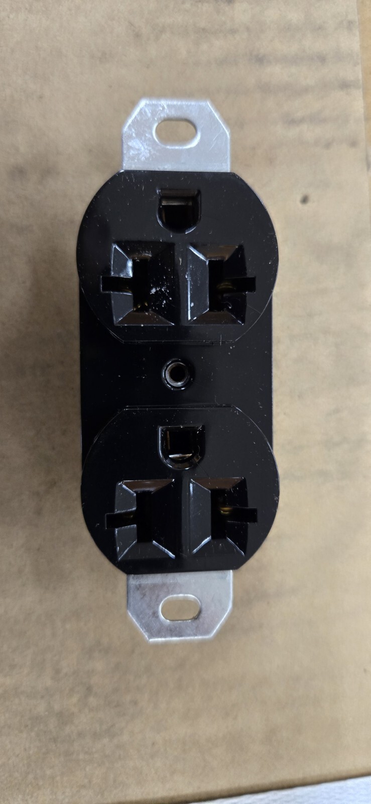 Pack Of (10) 20 Amp 120/240 Volt Black Electrical Duplex Outlet-Recepticle-Plug