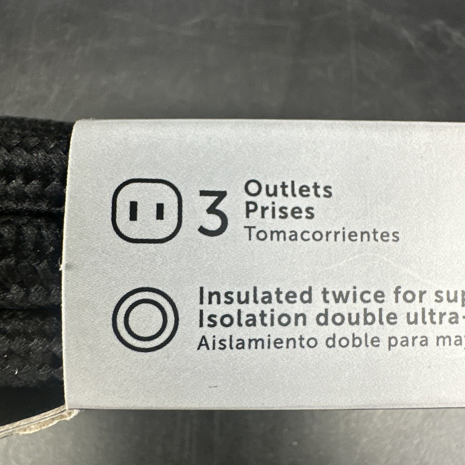 Fabric Extension Cord 9 Foot R/Angle Globe Designer Series {CC}