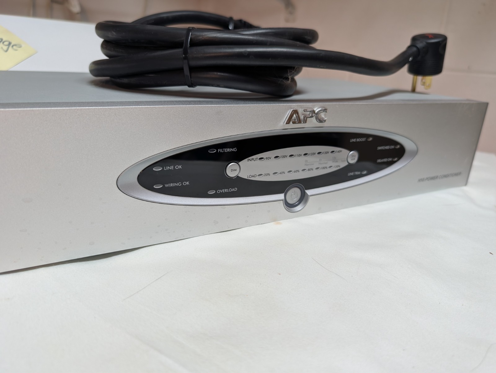APC H10 Power Conditioner Home Theater Surge Protector Silver WORKS