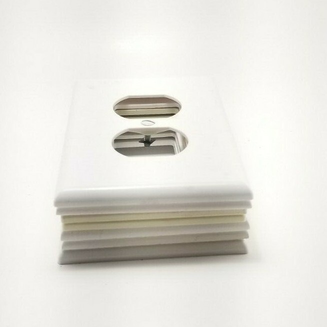 Bundle Of Wall Cover Plates Different 1-Gang White And Almond Color USA Seller
