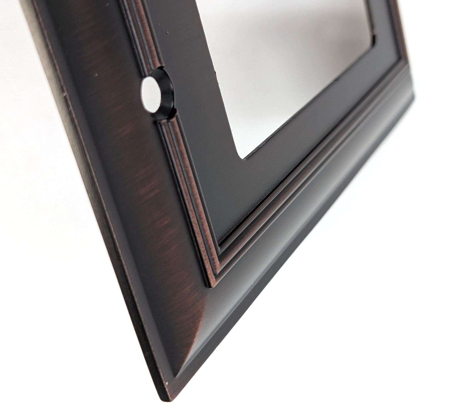 allen + roth “Cosgrove” Oil Rubbed Bronze Triple Decorator Wall Plate, 3 Gang
