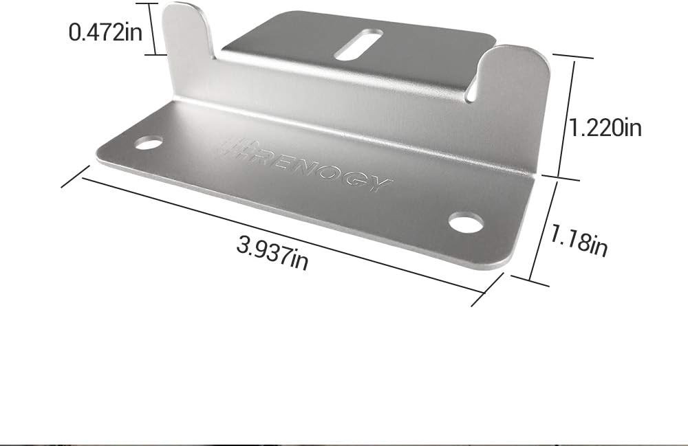 4-Pack Lightweight Z Brackets for Easy Solar Panel Mounting on Various Surfaces