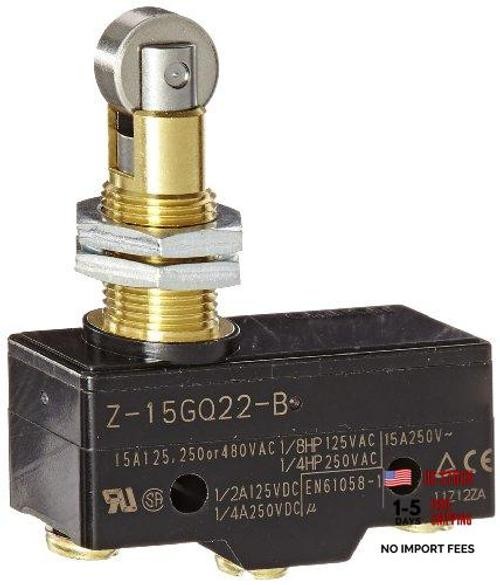 Z-15GQ22-B General Purpose Basic Switch, Panel Mount Roller Plunger, Screw