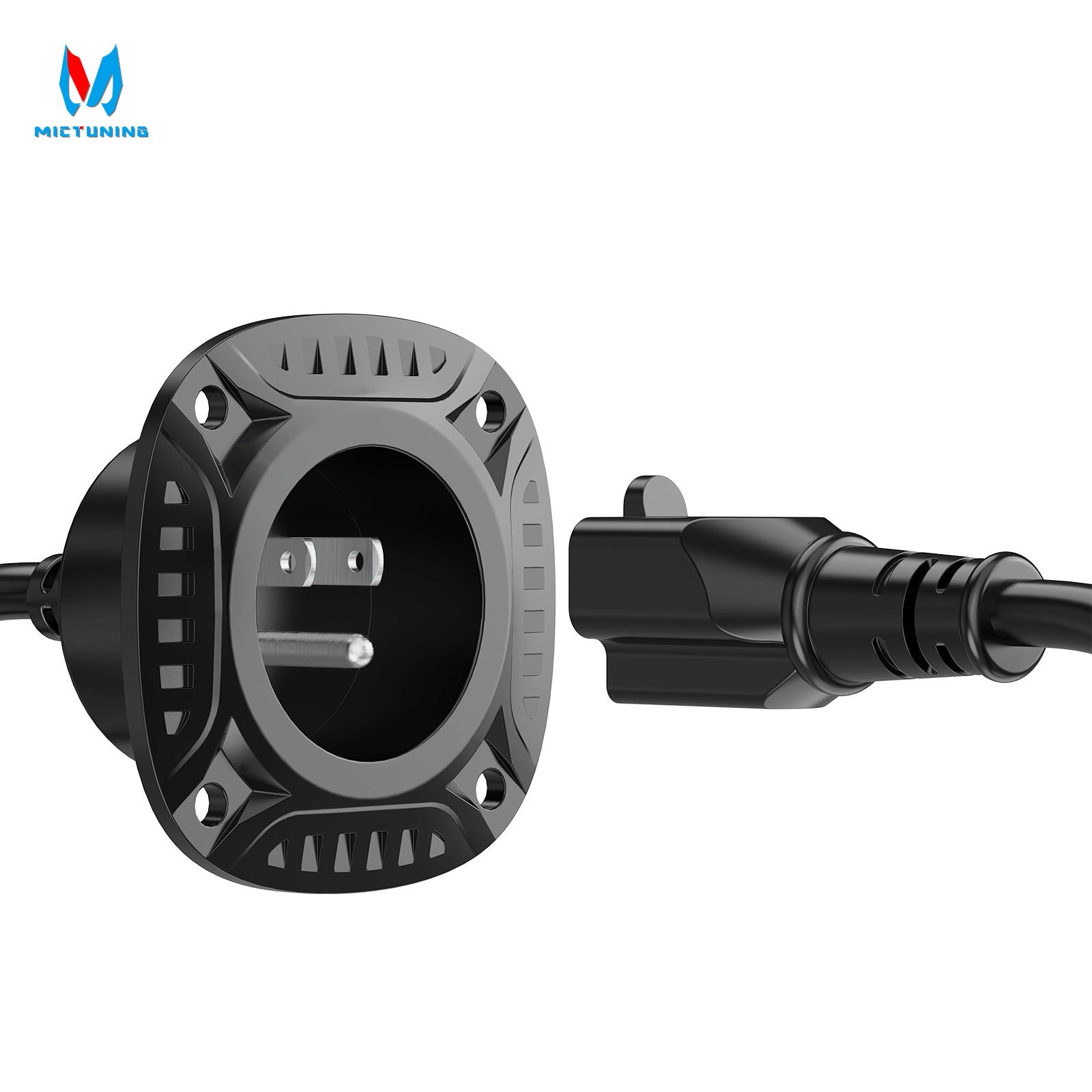 5-in-1 125V 20Amp 12AWG AC Plug Port Adapter 20″ Cord for RV Shore Power Inlet