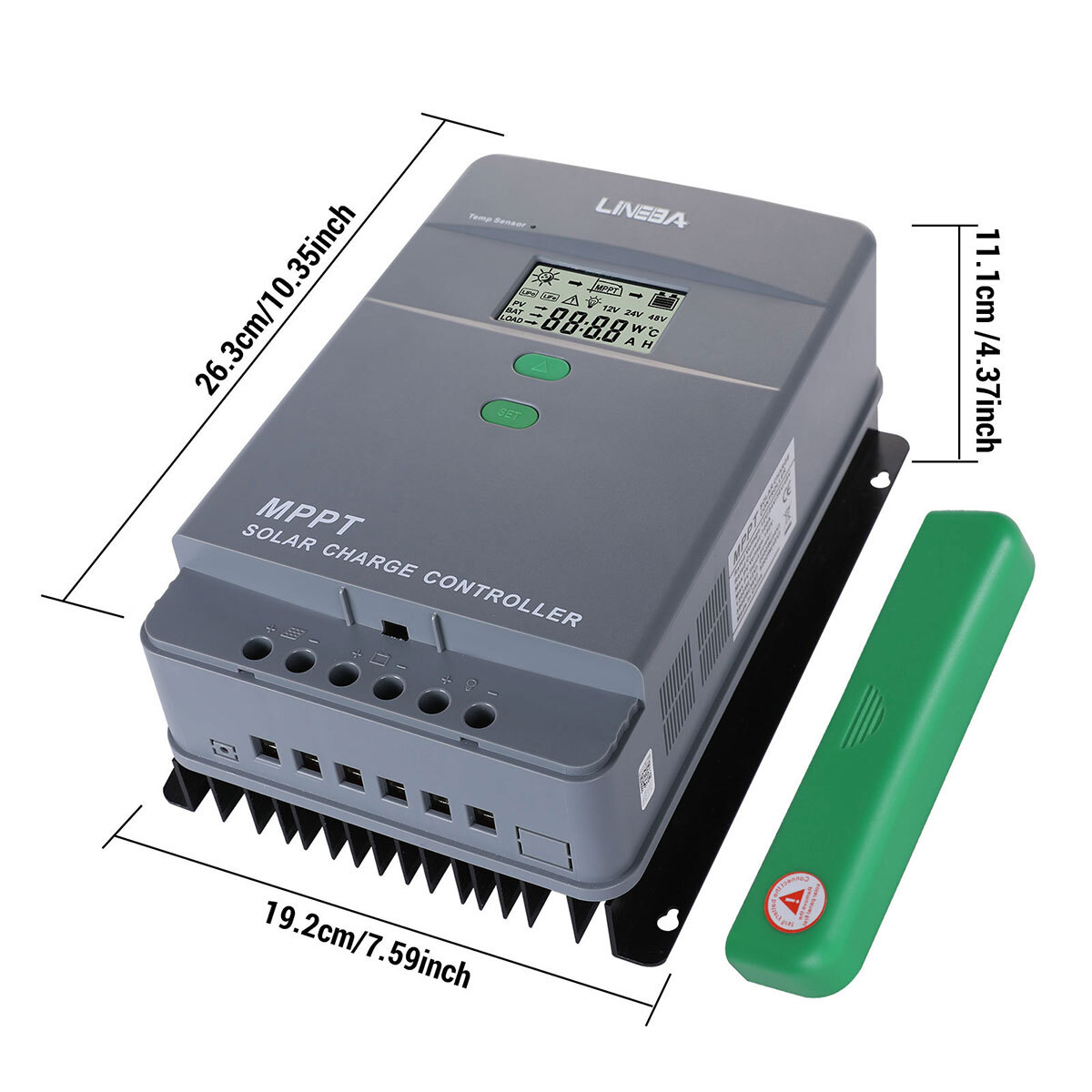 5200W 100A MPPT Solar Charge Controller 12V/24V/36V/48V Battery PV Regulator LCD