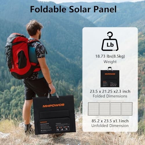 Monocrystalline Foldable Solar Charger 220W 40V IP67