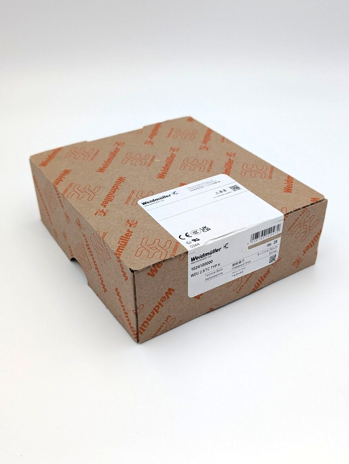 1024100000 WEIDMULLER WDU 2.5/TC TYP K Thermocouple Terminal Pack of 25 IN STOCK