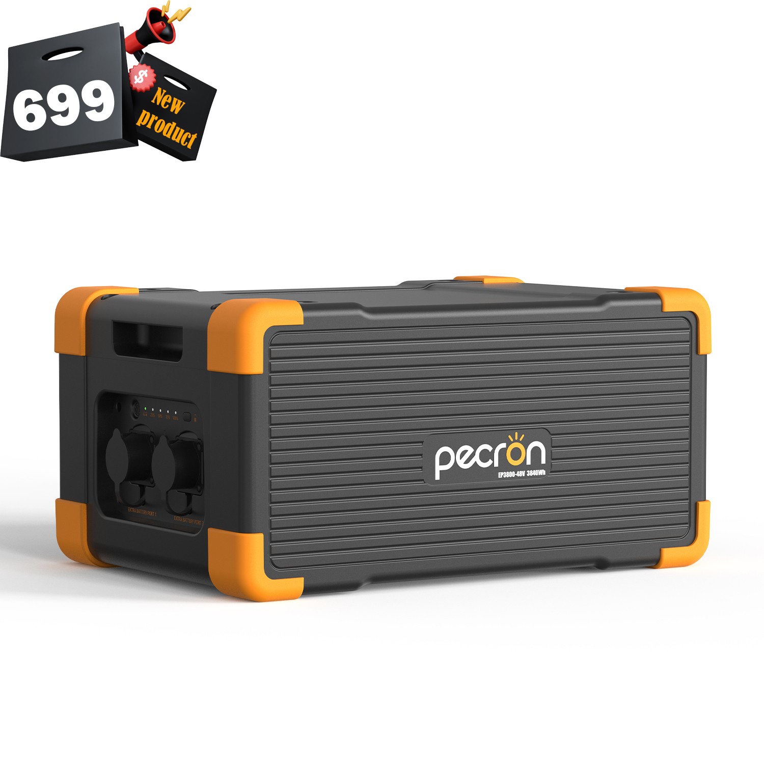 PECRON EP3800-48V 3840Wh Solar Generator Expansion Battery for F3000LFP E3600LFP