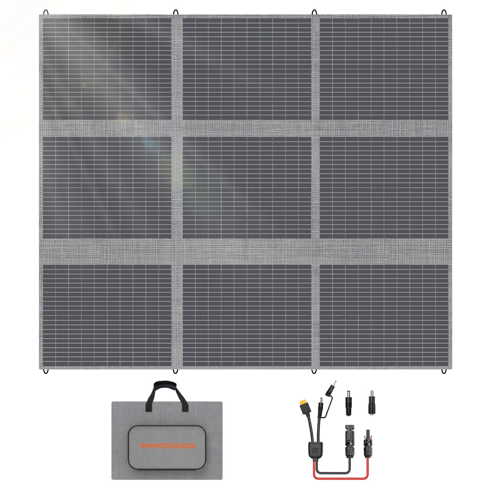 MHPOWOS 400W Watt Solar Panel Blanket Portable Folding for Power Station Camping