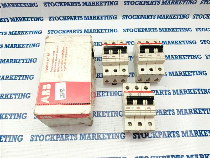 Lot 3pcs ABB S 283 C 20 S283C20 Circuit Breaker Free Fast Ship 30 Days Warranty