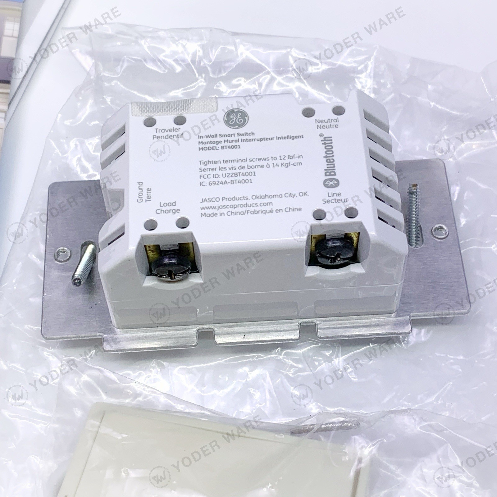 GE In-Wall Smart Switch BT4001 On/Off Switch White/ Light Almond Bluetooth READ*