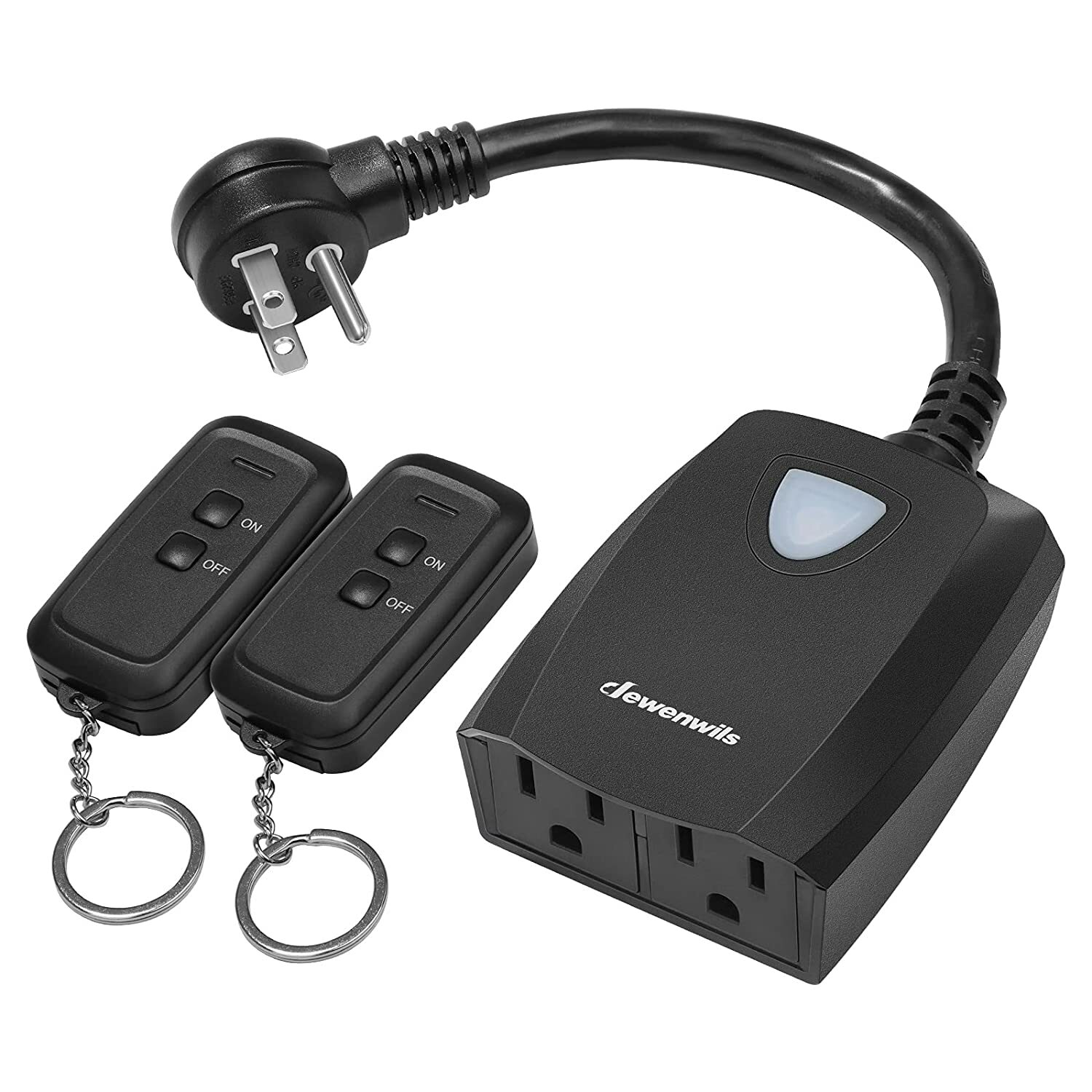 DEWENWILS Outdoor Wireless Remote Control Outlet Switch Power Strip Weatherproof