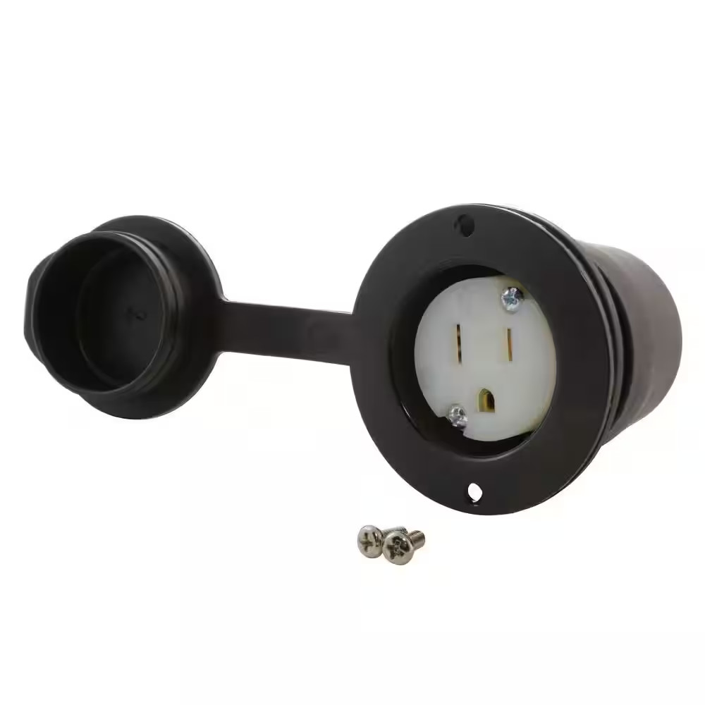 15A 125V Household Flanged Outlet with Covers Culus