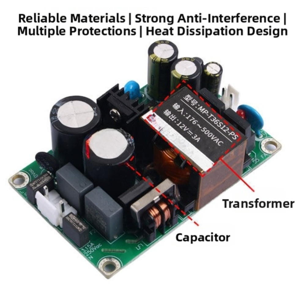 AC DC Converter Module Short Circuit Protection PCB Material Construction