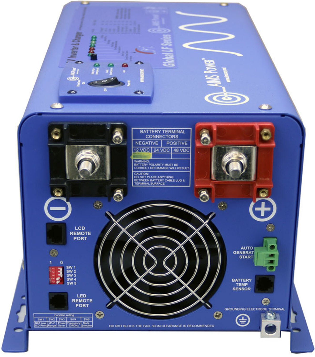 AIMS Power PICOGLF15W12V120VR 1500 Watt Pure Sine Inverter Charger New Open Box