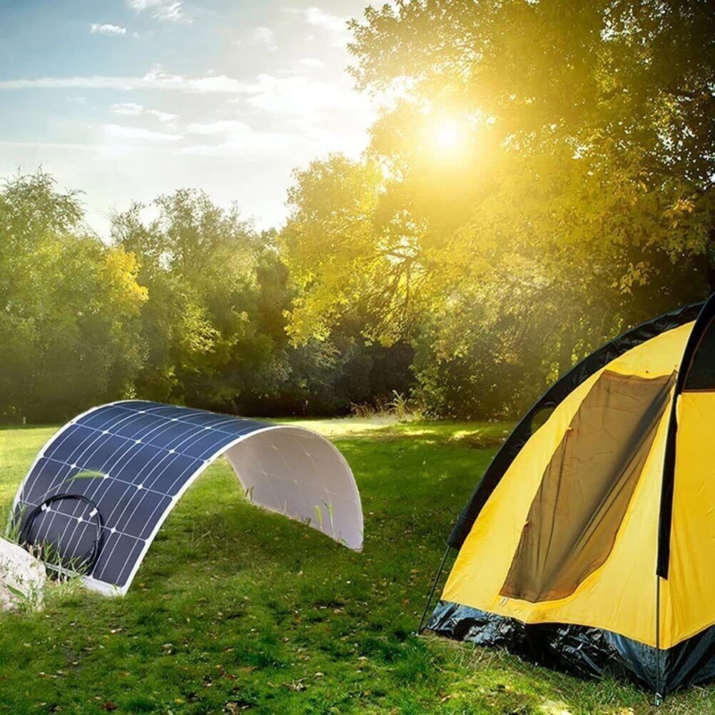 300W Flexible Solar Panel Module Battery Charger Kit Outdoor RV Marine Car 18V
