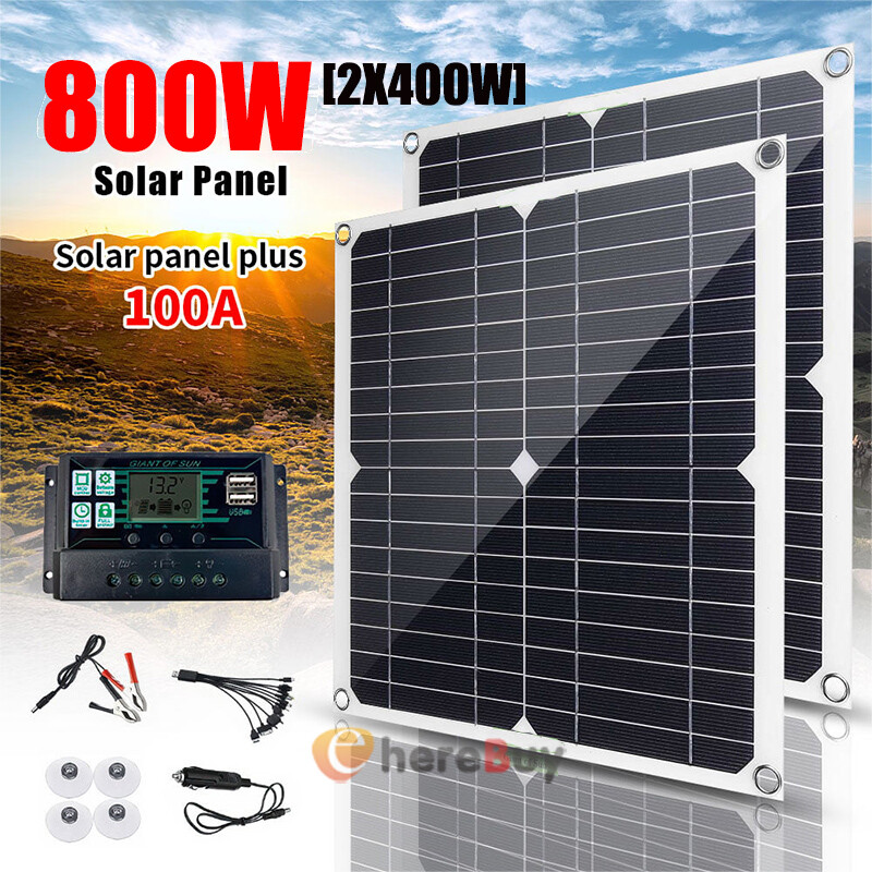 7000W Off Grid Solar System Complete Kit Home, 2*400W Solar Panel(800W)+Inverter