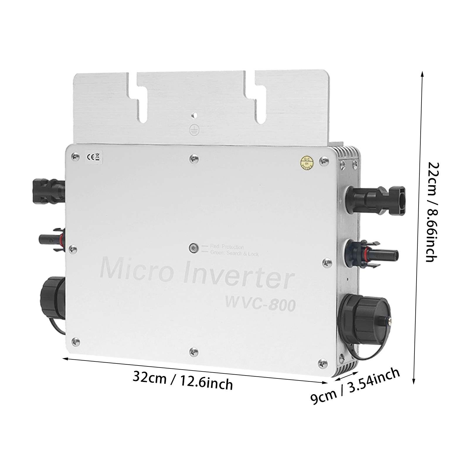 LCD Display Inverter Corded Solar Power Electric Rectangle Solar Inverter 800W