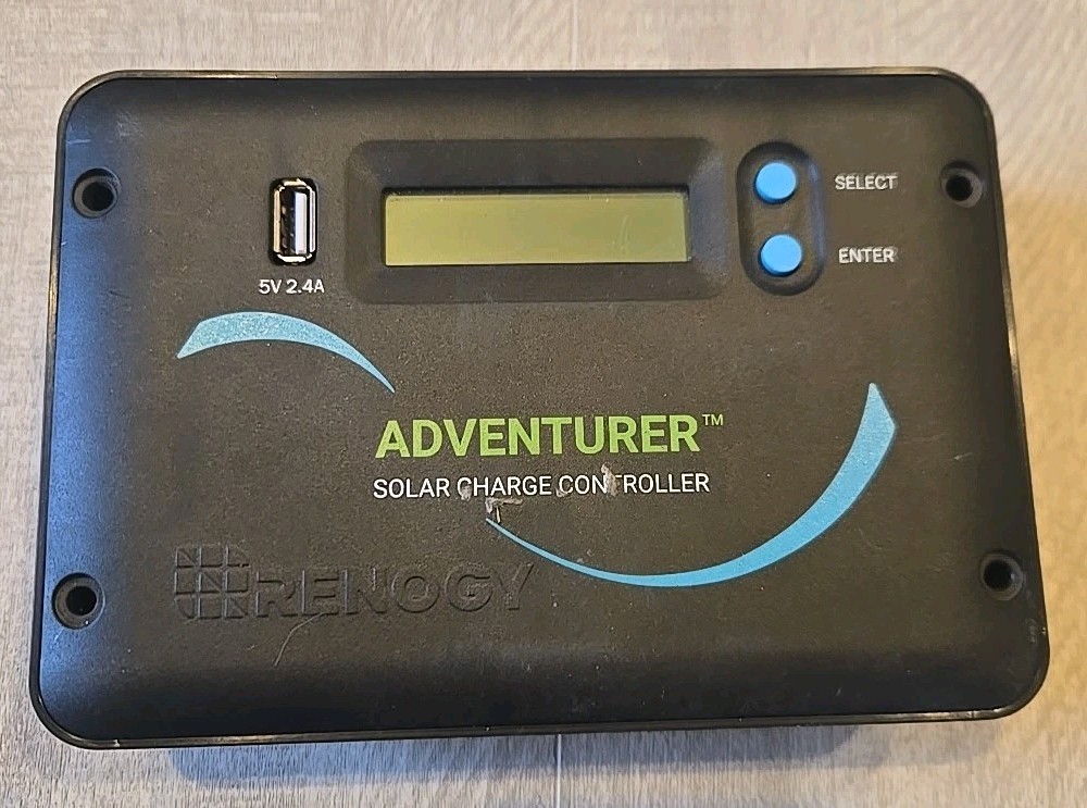 Renogy Adventurer Li- 30A PWM Flush Mount Charge Controller w/ LCD Display