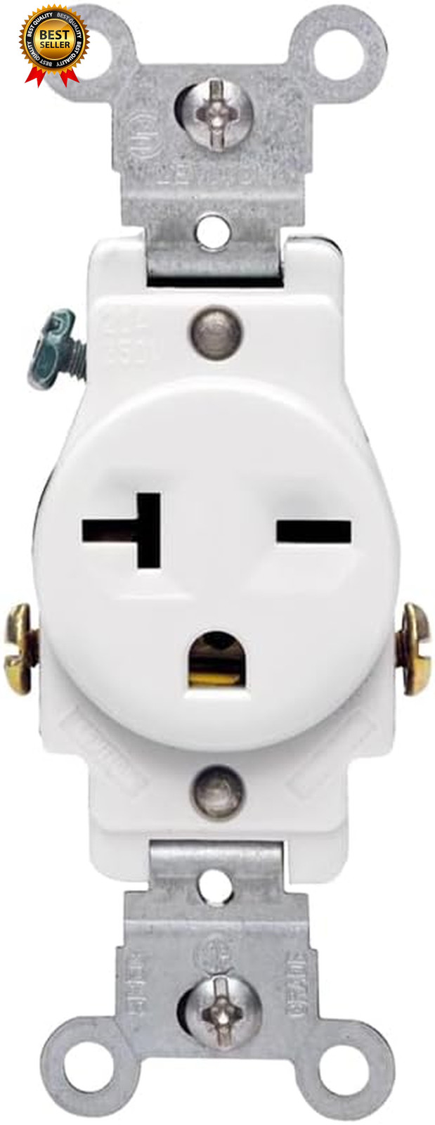 Single Receptacle Outlet Commercial Specification Grade Smooth Face 20 Amp 250 V