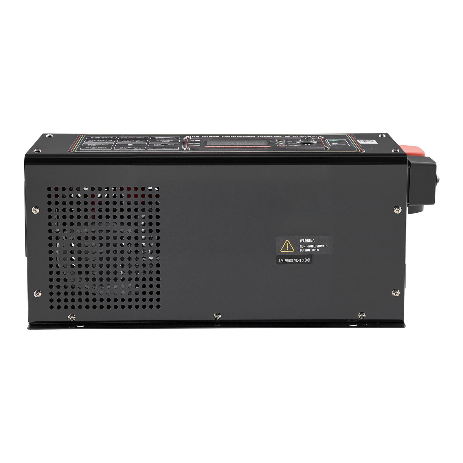 Uimoso 1200W Pure Sine Wave Inverter Charger, 12V DC to 120V AC with LCD Display