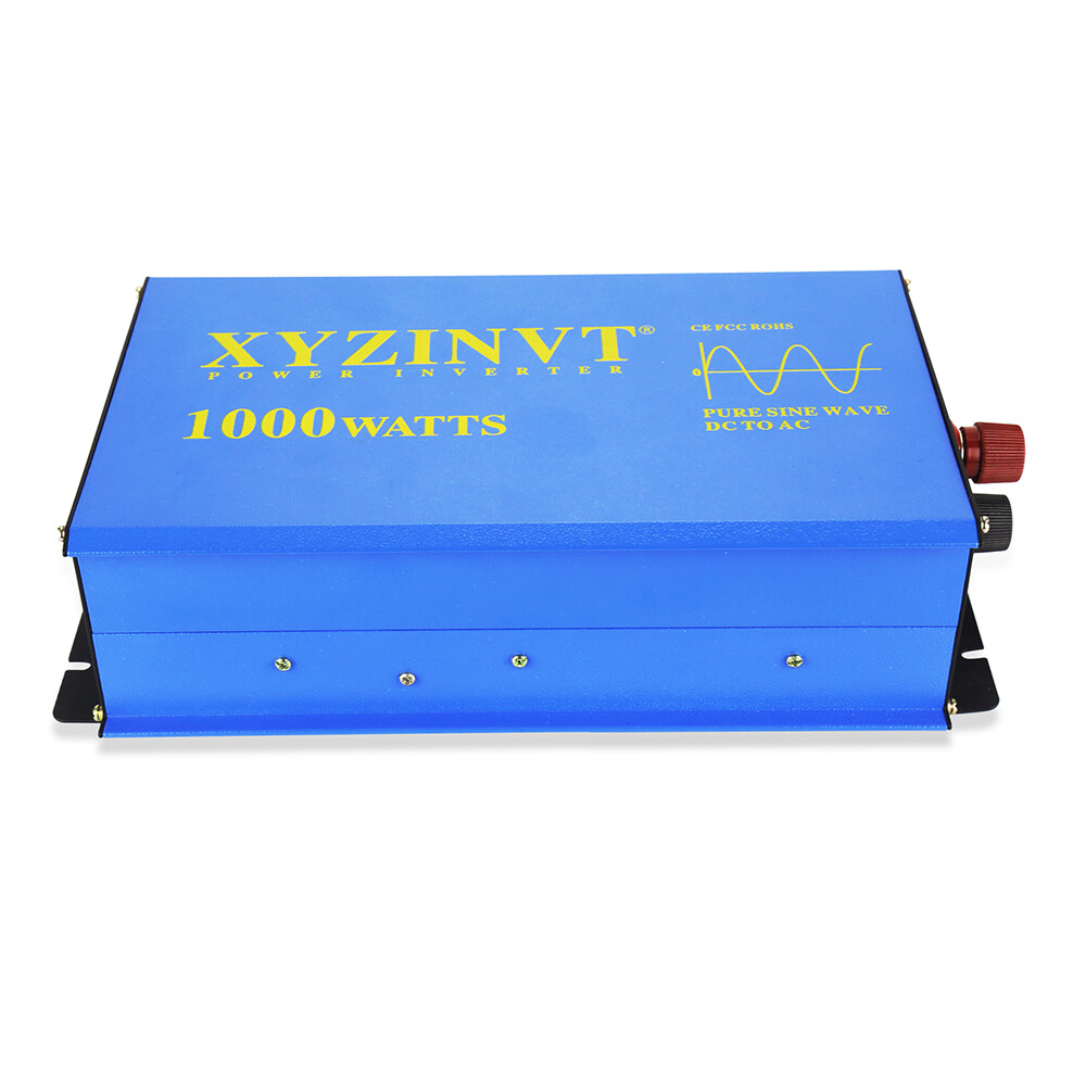 1000W Pure Sine Wave Power Inverter 24V to 110V 2000W Surge Car Converter Solar