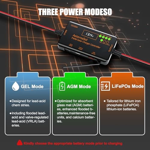 PWM Solar Charge Controller 12V20A Solar Panel Charge Controller with 20A PWM
