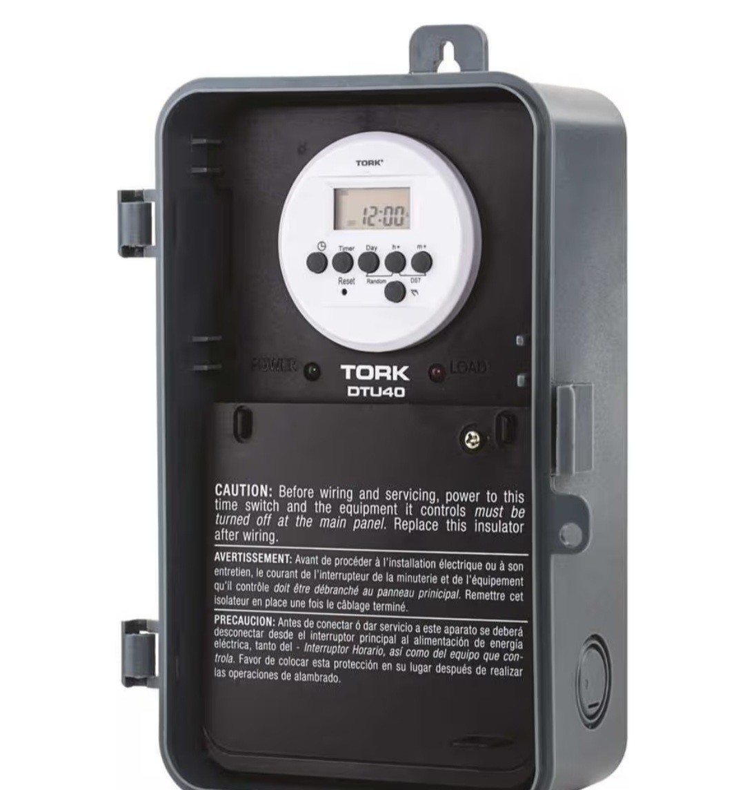 TORK DTU40 Indoor/Outdoor, 7-Day 40-Amp Universal Multi-Volt Time Switch