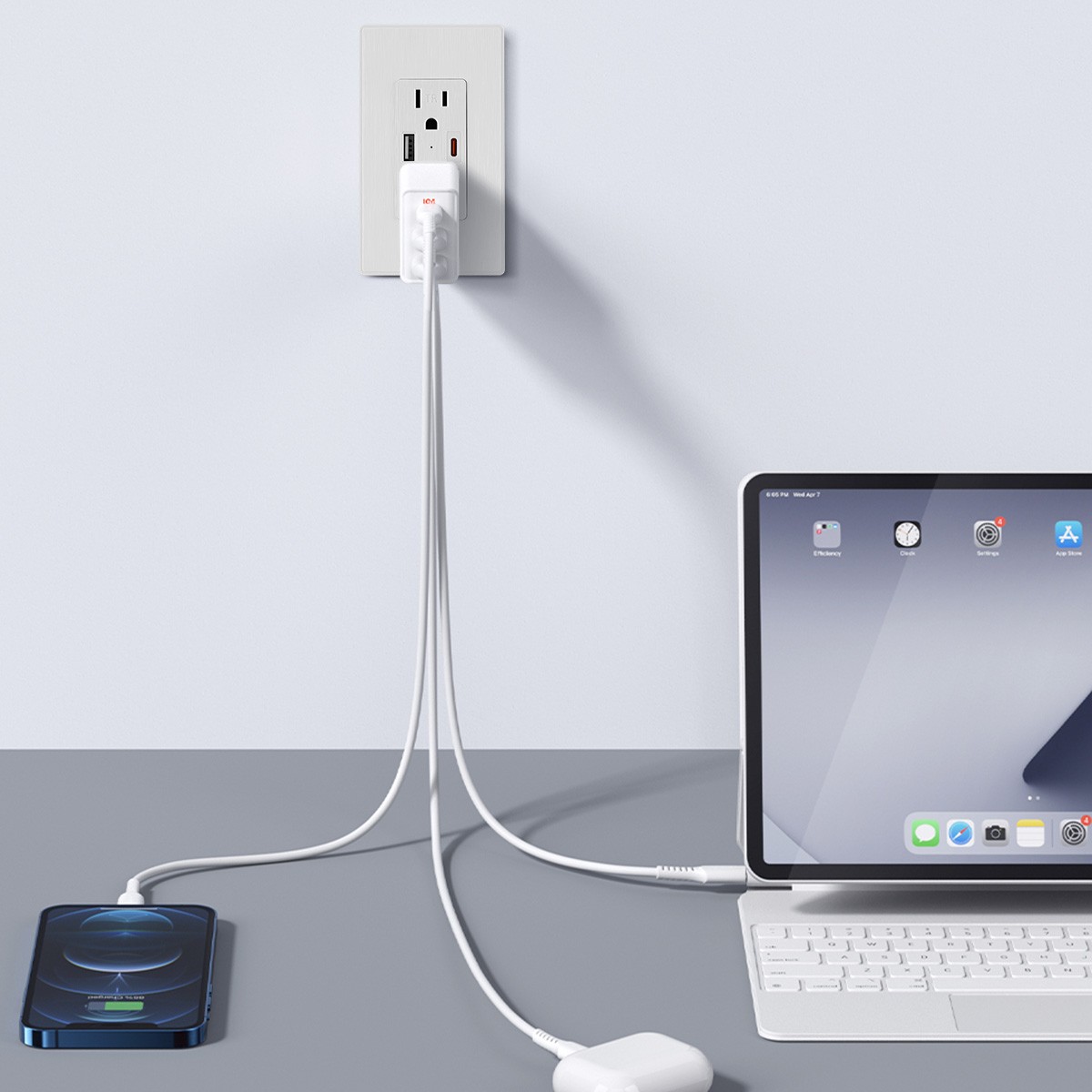 10Pcs 15 Amp Usb Wall Outlet with Type C & USB A Port, UL Listed TR Receptacle