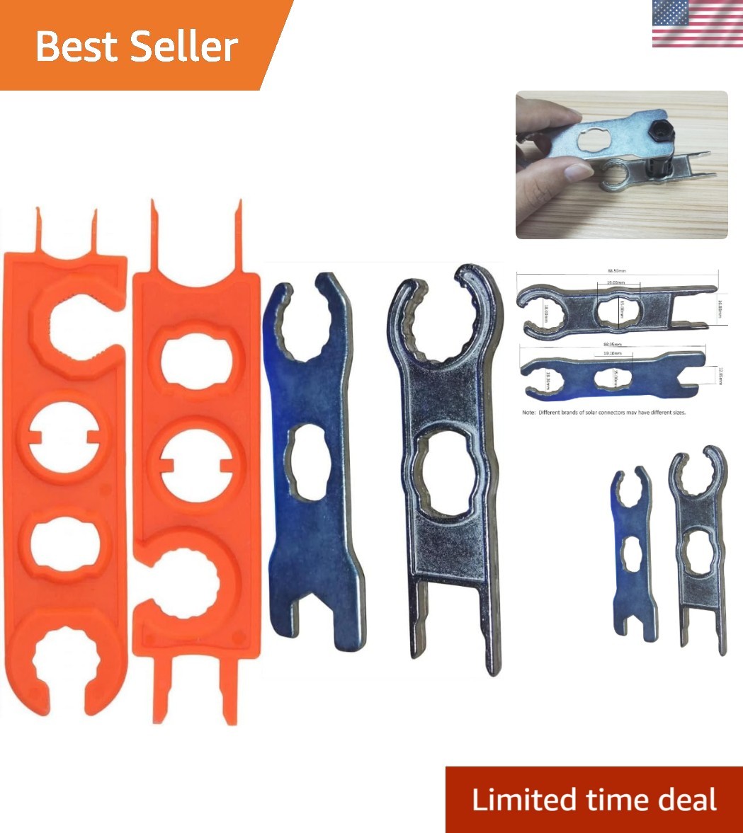 MC-4 Solar Connector Tool – Ergonomic Wrench Set for Easy Install & Maintenance