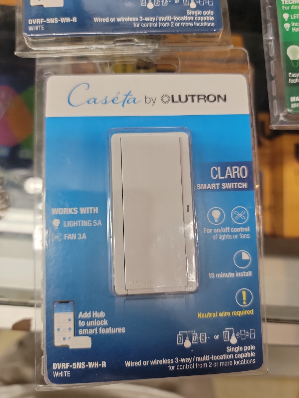 Lutron Caseta Claro Smart Switch – White
