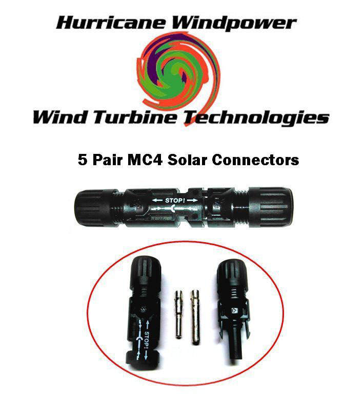5 SETS 6MM MULTI-CONTACT MC4 BRAND PV CABLE CONNECTOR FOR SOLAR PANEL