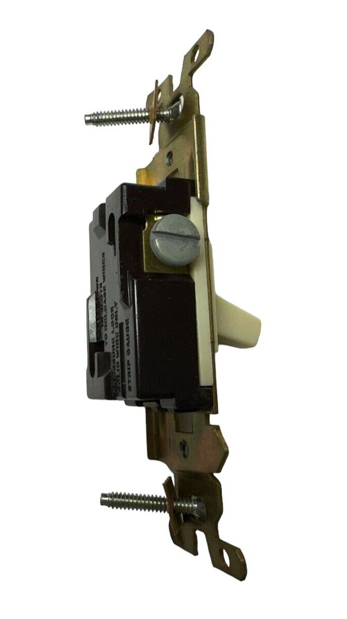 GE 5941-2 Ivory Quiet Switch Single Pole, 15A, 120V **Free Shipping**