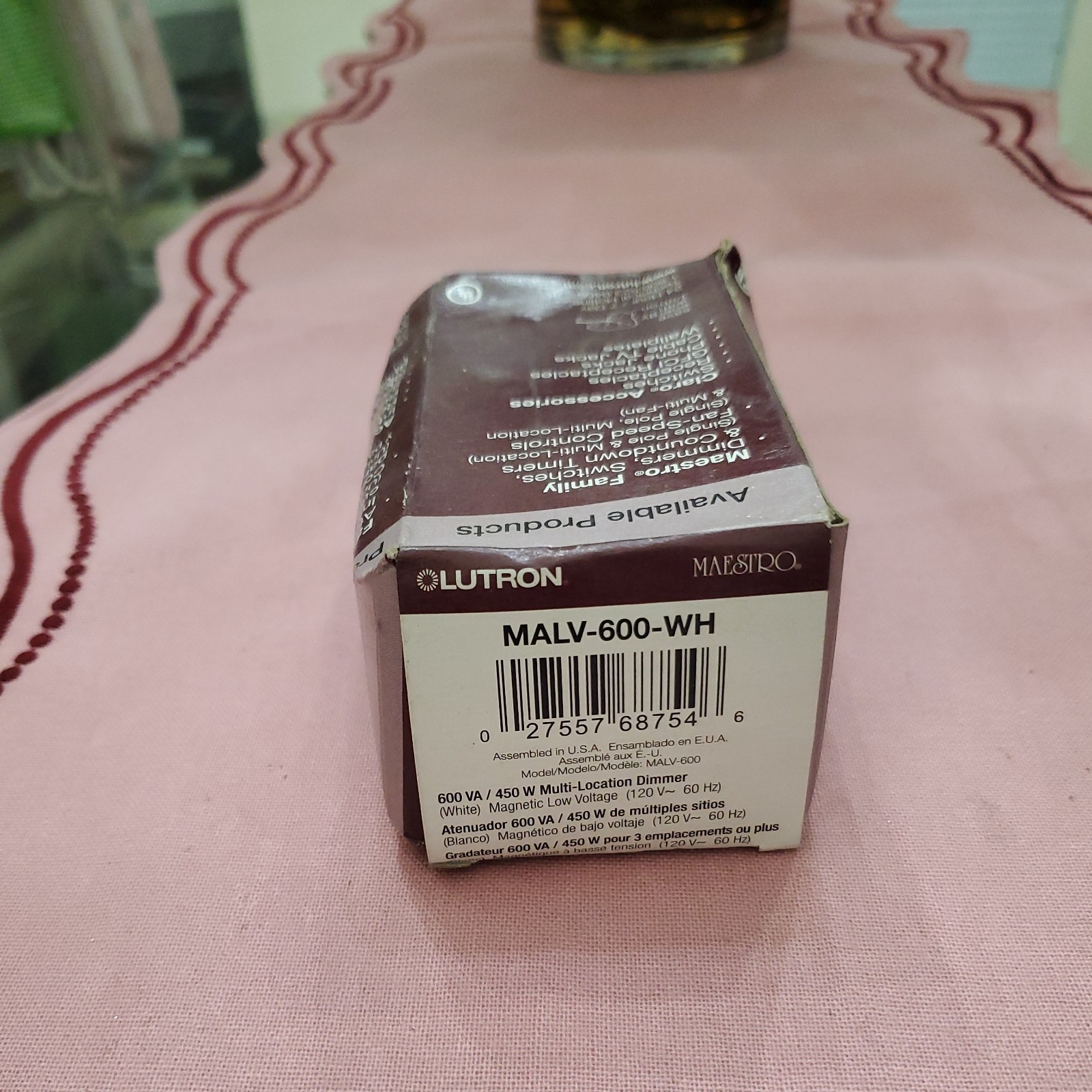 Lutron Maestro MALV-600 Dimmer (New in Box)