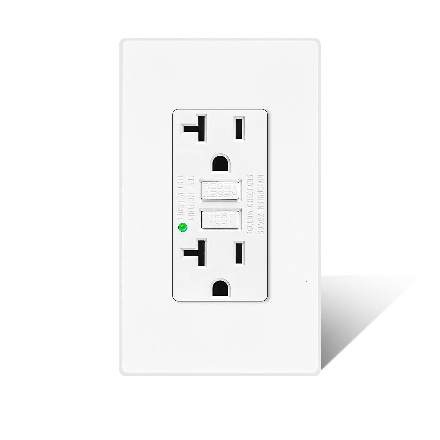 15 Amp GFCI Outlet with USB C & USB a Ports, 2PK Self Test GFCI Electrical Outle