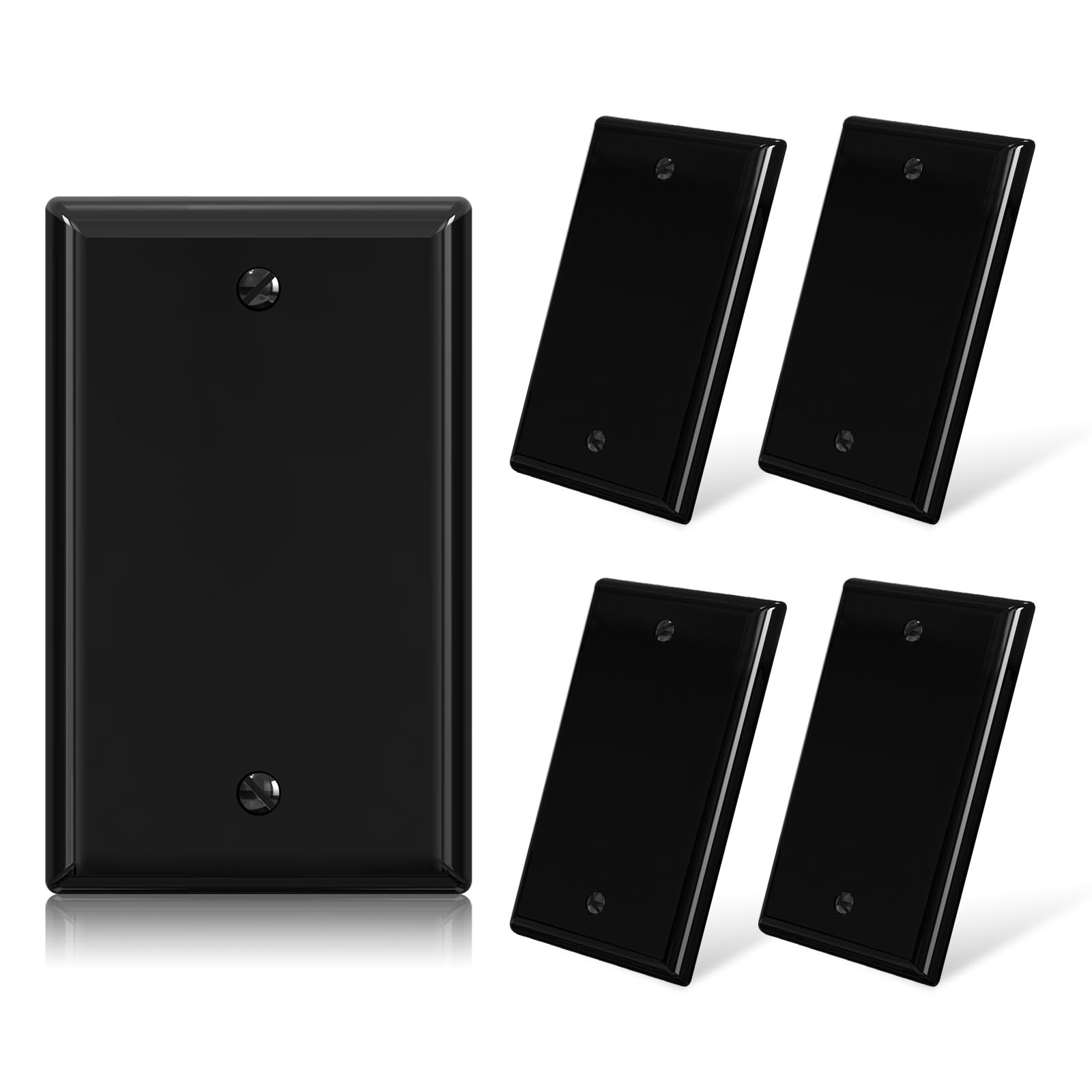 ELEGRP 1-Gang Blank Device Wall Plates, Standard Size 4.5″ H x 2.75″ L Unbrea…