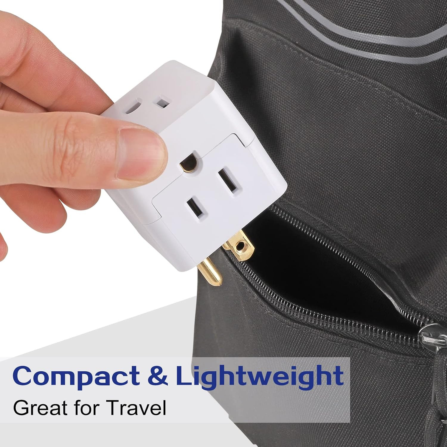 3 Outlet Wall Adapter UL Listed 3 Outlet Power Cube Tap 3 Pack | 3-Prong Outlet