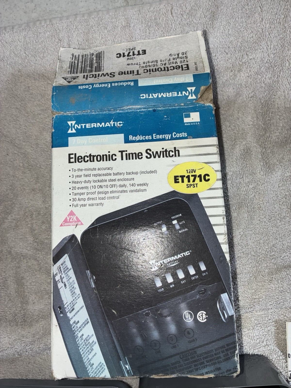New Old Stock Intermatic ET171C Electronic Time Switch, 120VAC,