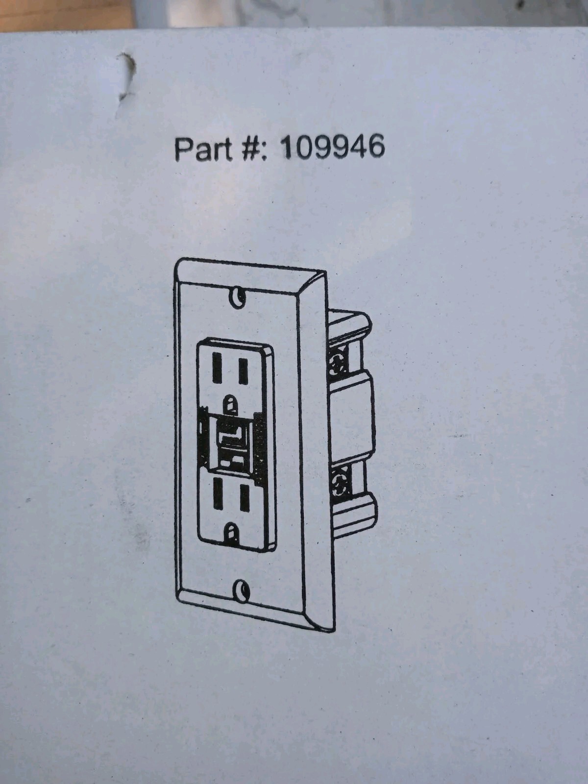 10 PACK 15AMP SELF TEST GFCI RECEPTACLE 125V BACK SIDE WIRED WHITE 109946