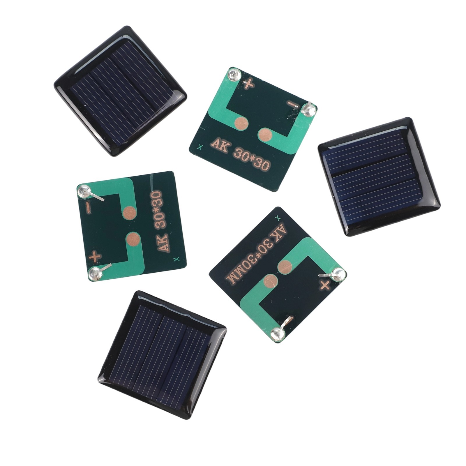 Set of 10 for mini Solar Panels with Epoxy Resin Construction for Durability