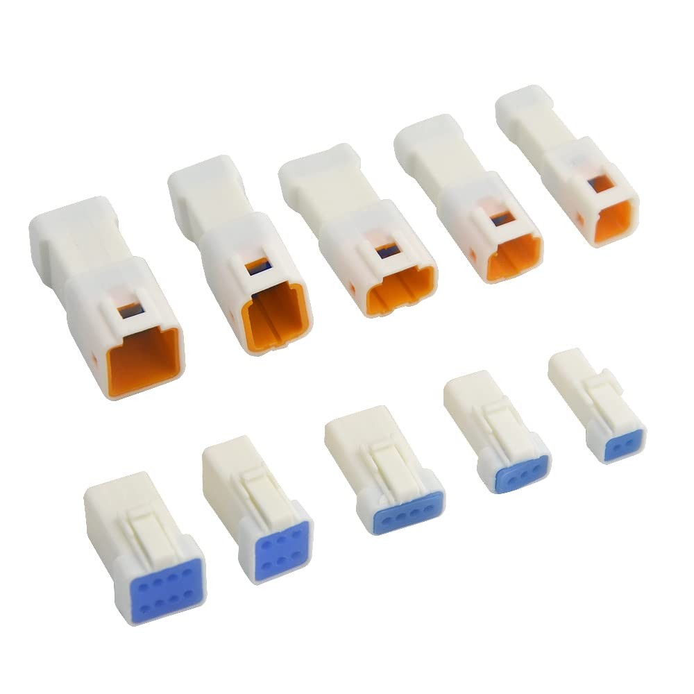 19 Sets Connector Waterproof 2 3 4 6 8 Pin Way Male and Female Plug Electric