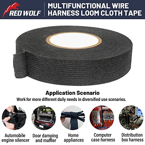 High Temp Wiring Harness Tape – Self-Adhesive Fabric Tape for Cable Loom