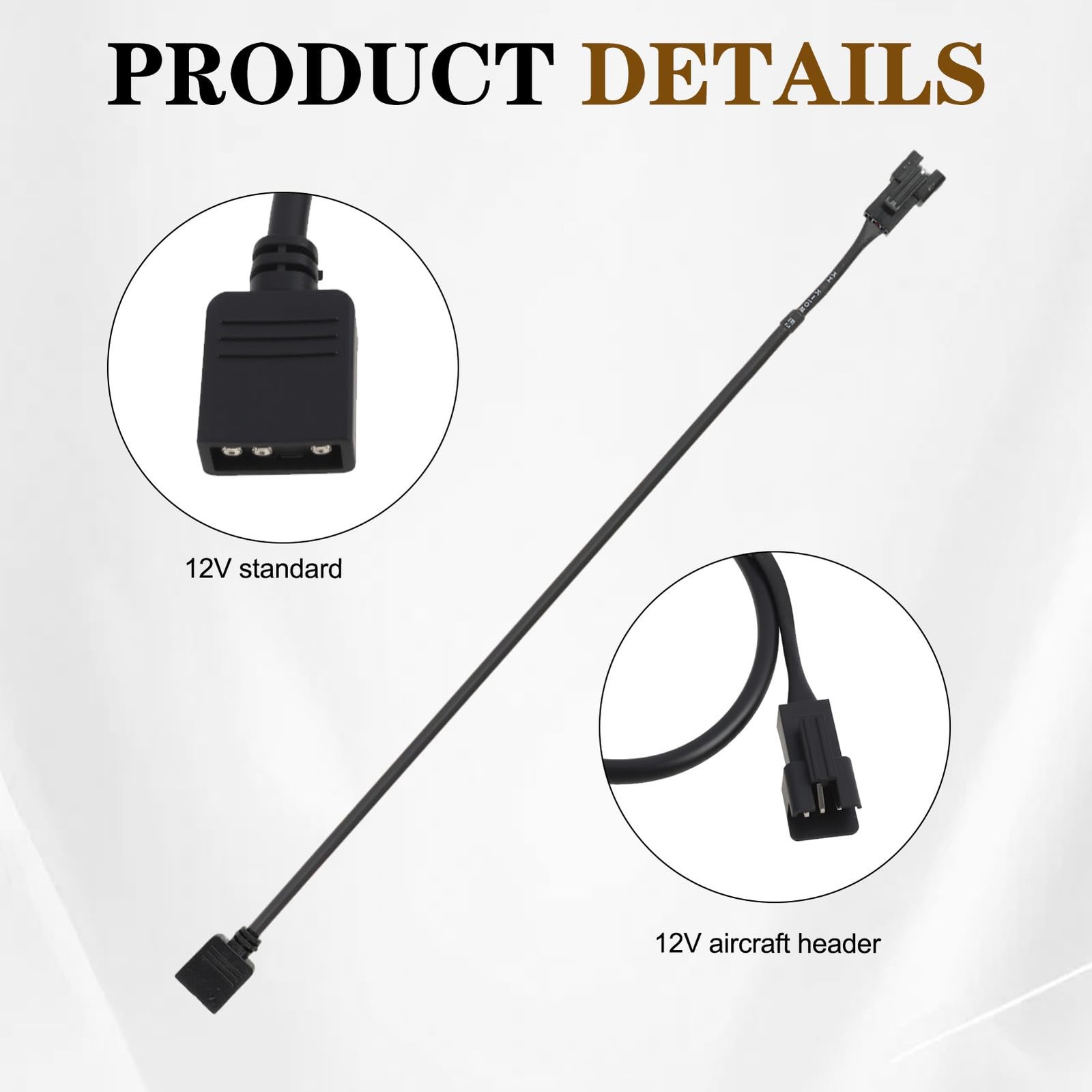4 Pack ARGB Extension Cable, 3-Pin to SM 3-Pin Male Adapter with Adapter pin,…