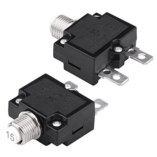 Reset Thermal Switch,L2 Series 125-250V AC 50V DC Push Button Manual Reset 15A