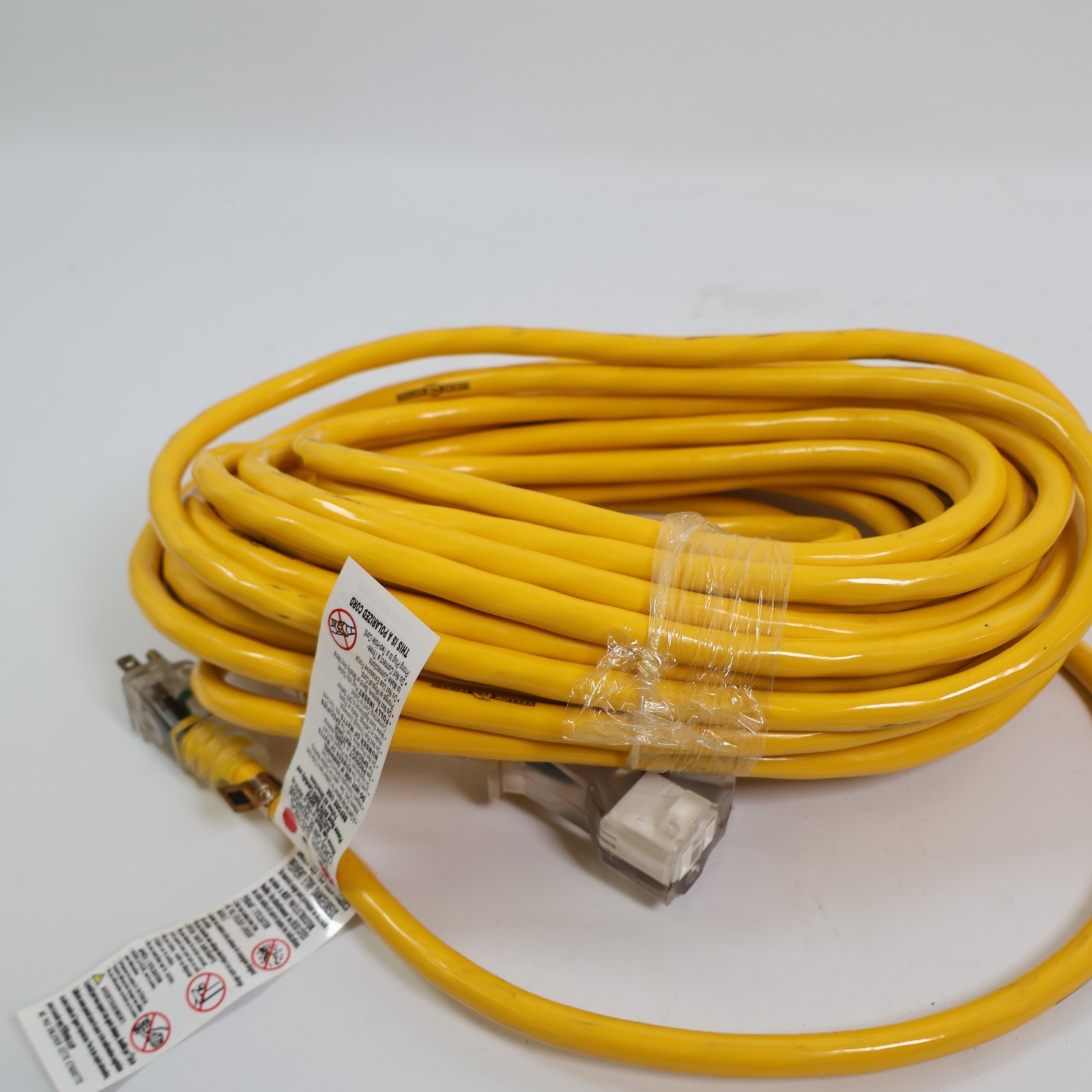 Yellow Jacket 50-ft 12 / 3 Heavy Duty Yellow Outdoor Extension Power Cord